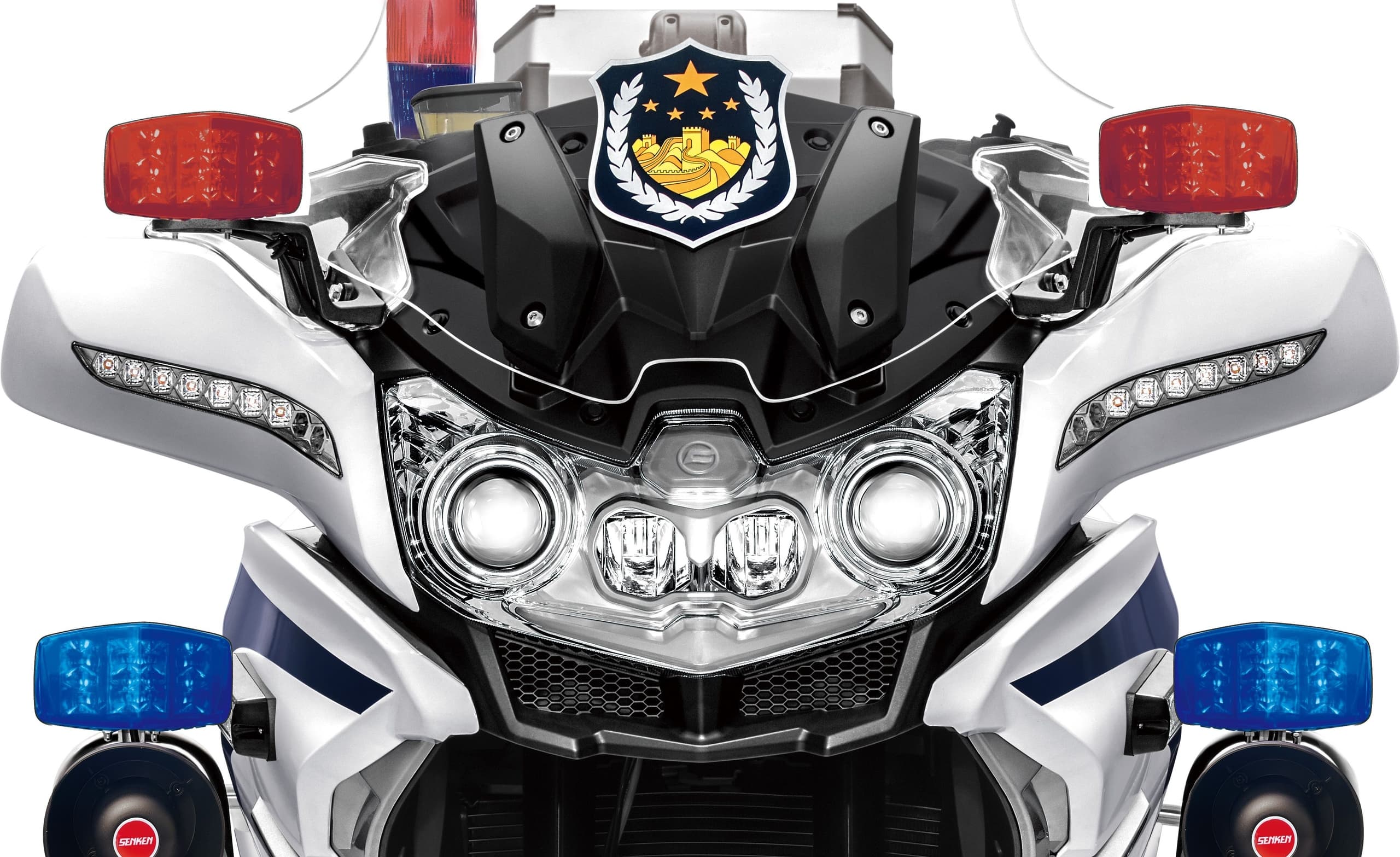 前后侧边警灯